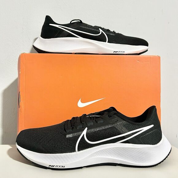 Nike Air Zoom Pegasus 38 “Black White” Men’s Size 10.5 Cushioned Running Shoes
